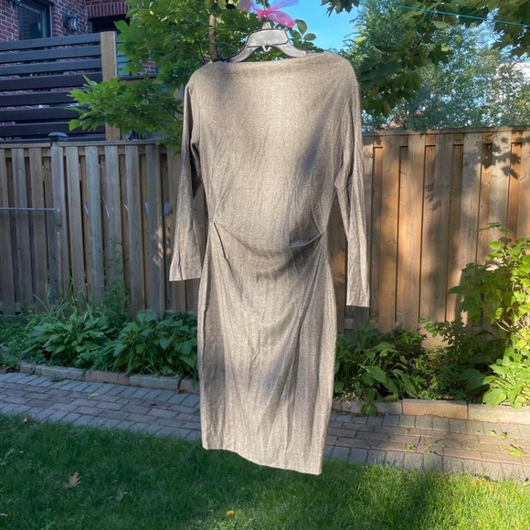 Grey wool dress 2000s super trendy - Picture 4 of 4